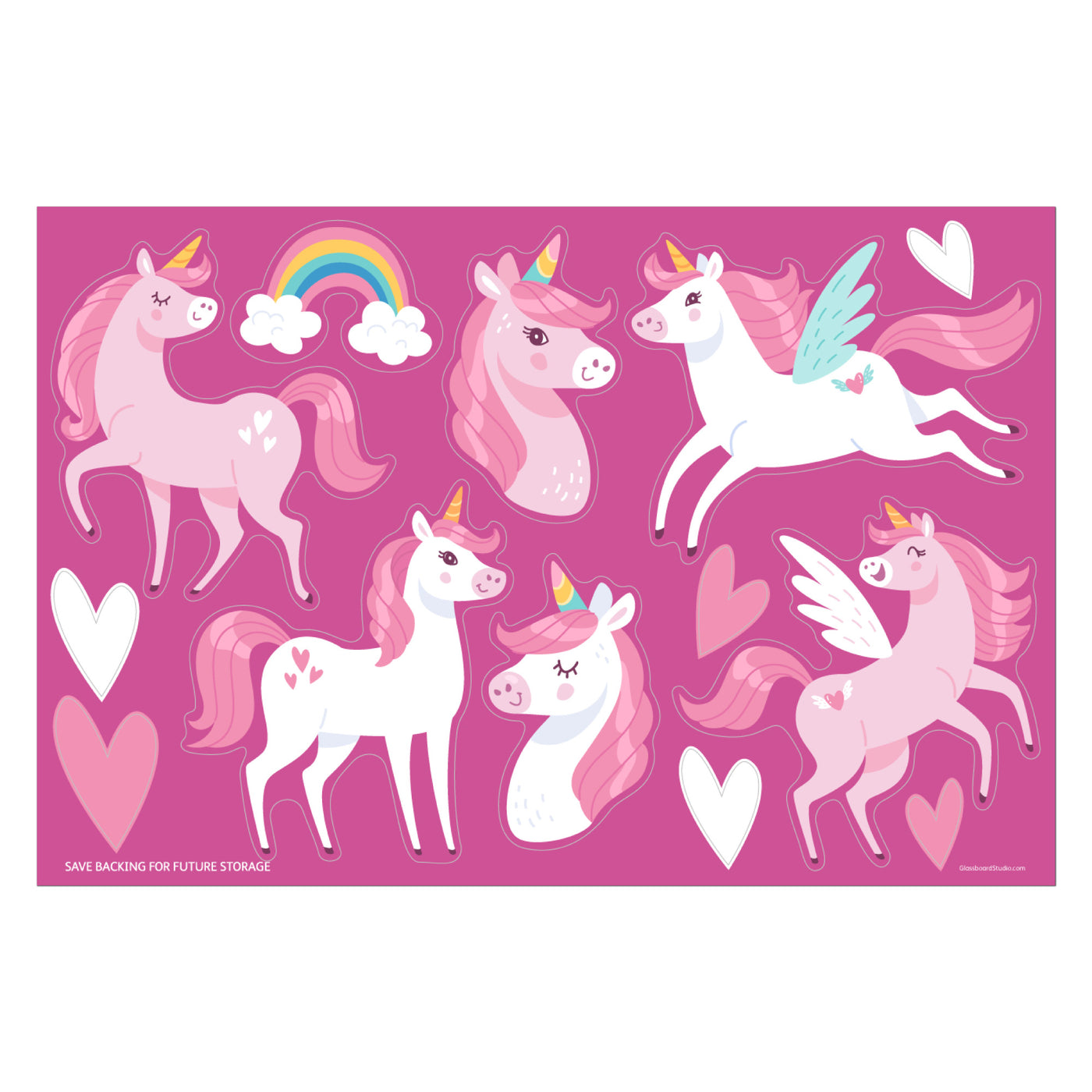 Valentine Unicorns Sticker Oodle