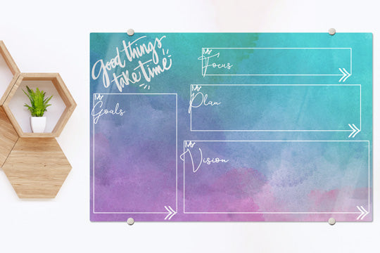 Watercolor Goal Glassboard