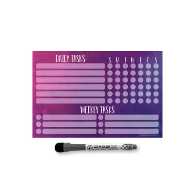 Daily & Weekly Task Tracker Sticker Doodles