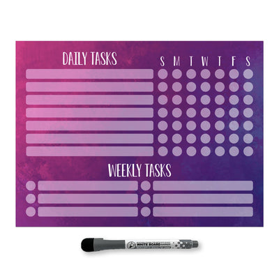 Daily & Weekly Task Tracker Sticker Doodles