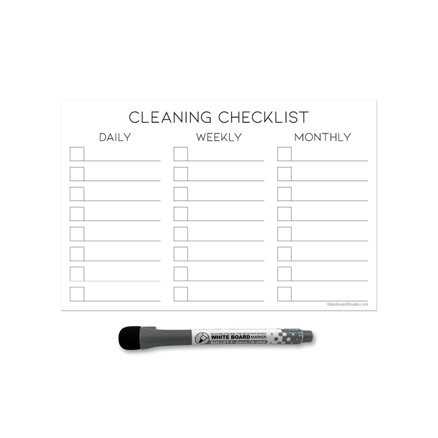 Cleaning Checklist Sticker Doodles