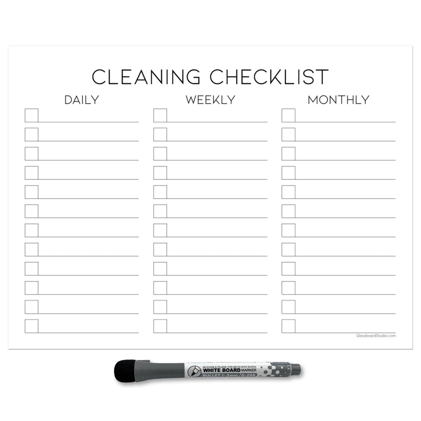 Cleaning Checklist Sticker Doodles