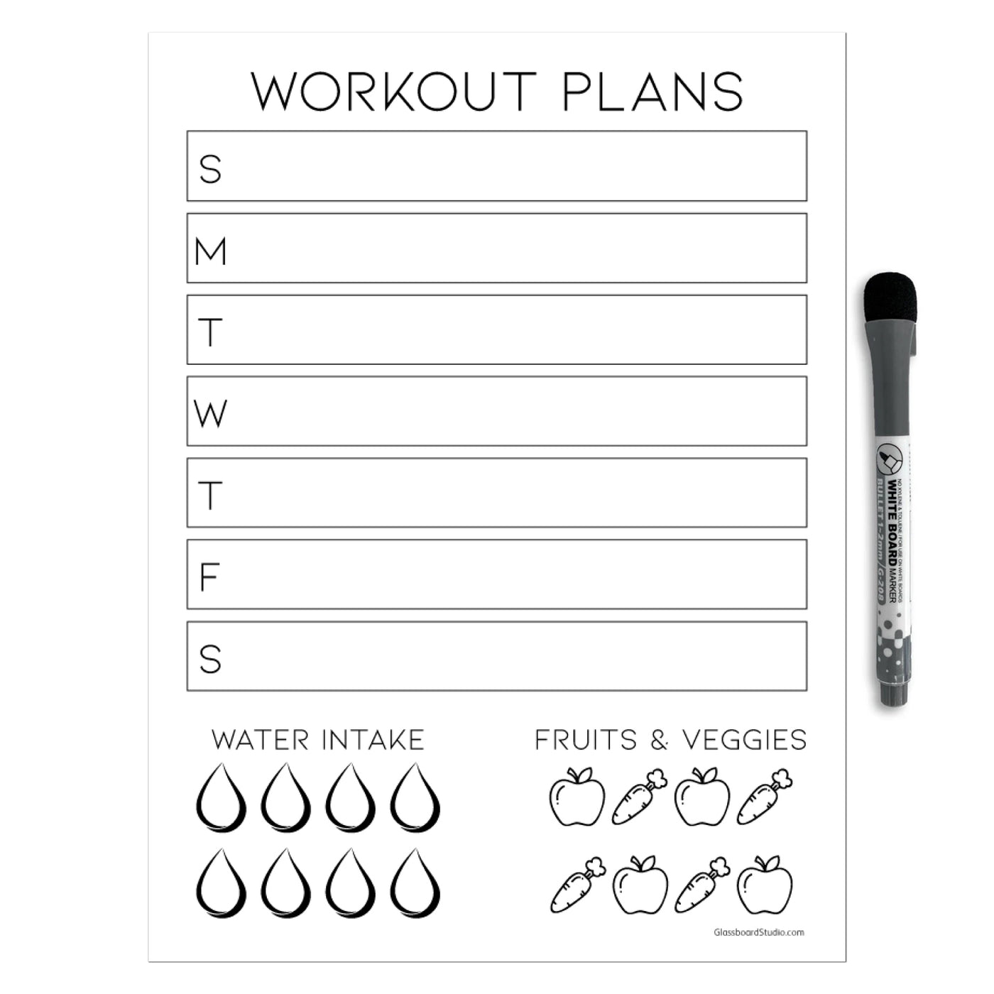 Fitness Planner Sticker Doodles