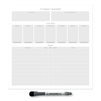 Fitness Tracker Sticker Doodle | 12" x 12"