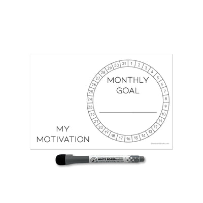 Monthly Goal Circle Sticker Doodles