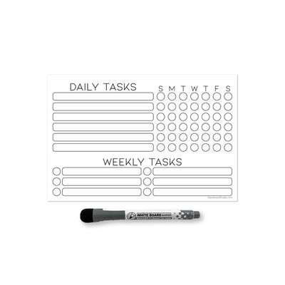 Daily & Weekly Task Tracker Sticker Doodles