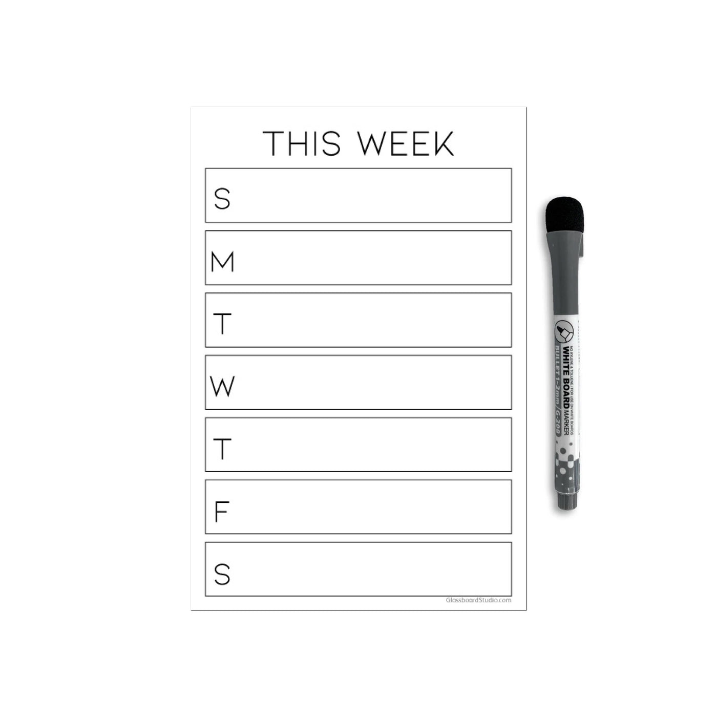 Weekly Calendar Sticker Doodles