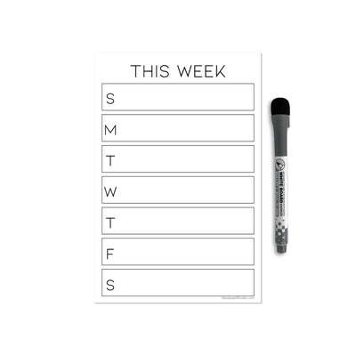 Weekly Calendar Sticker Doodles
