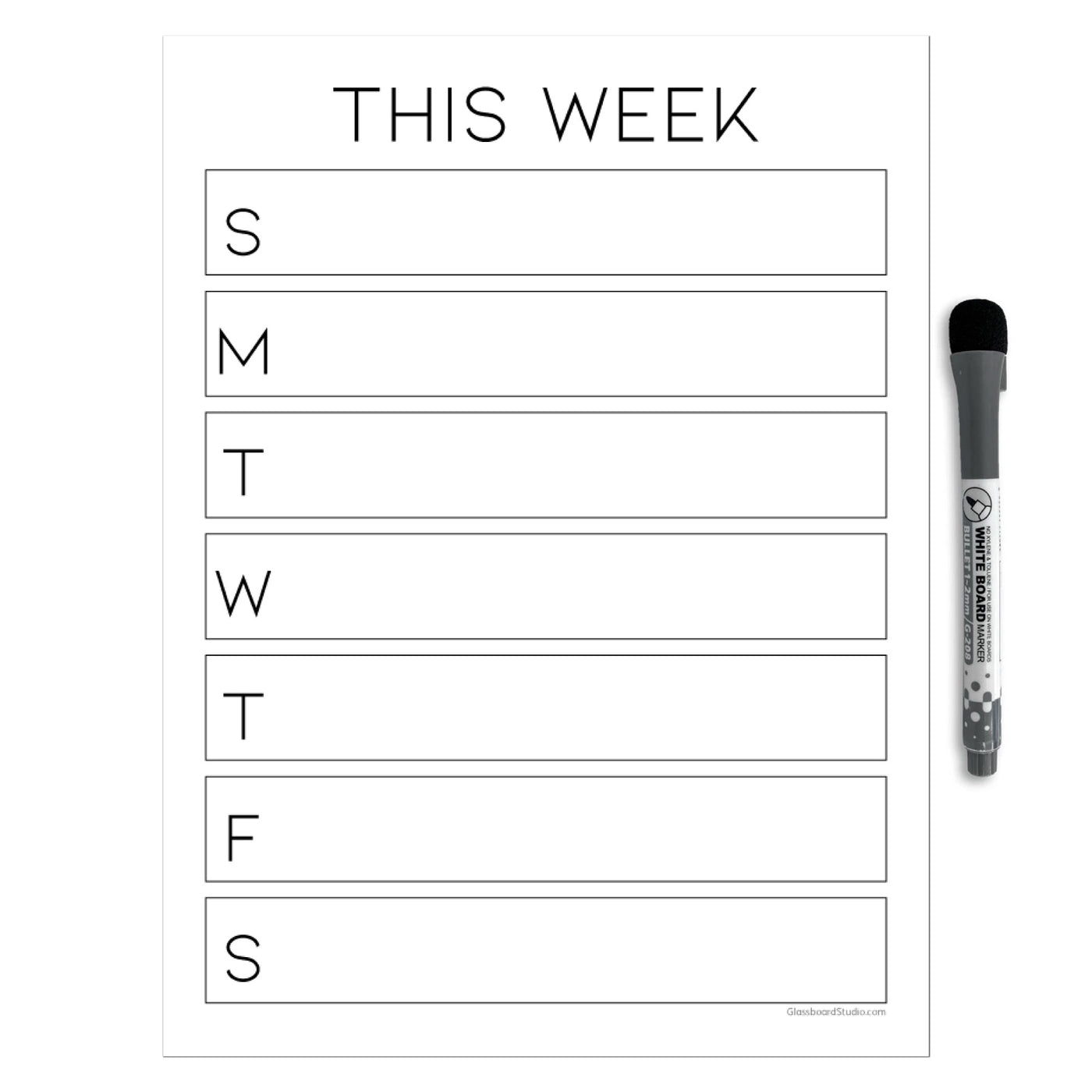 Weekly Calendar Sticker Doodles