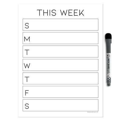 Weekly Calendar Sticker Doodles