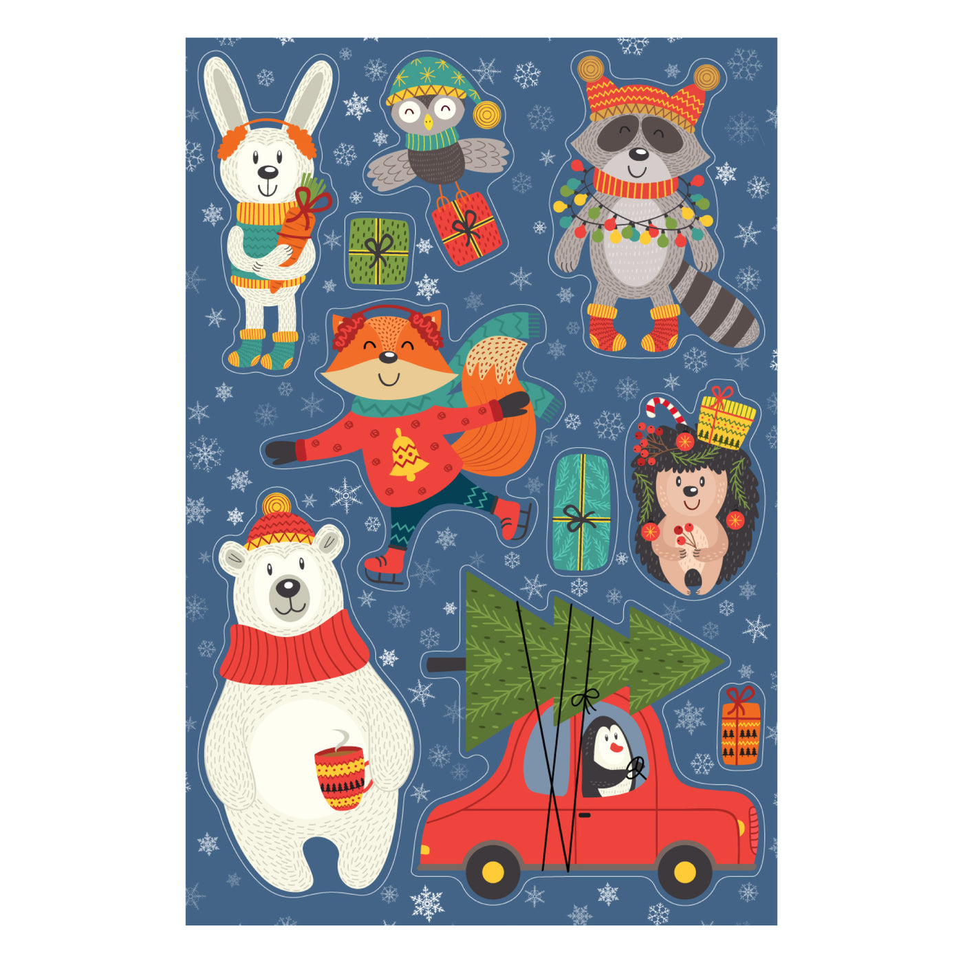 Santa & Friends Sticker Oodle