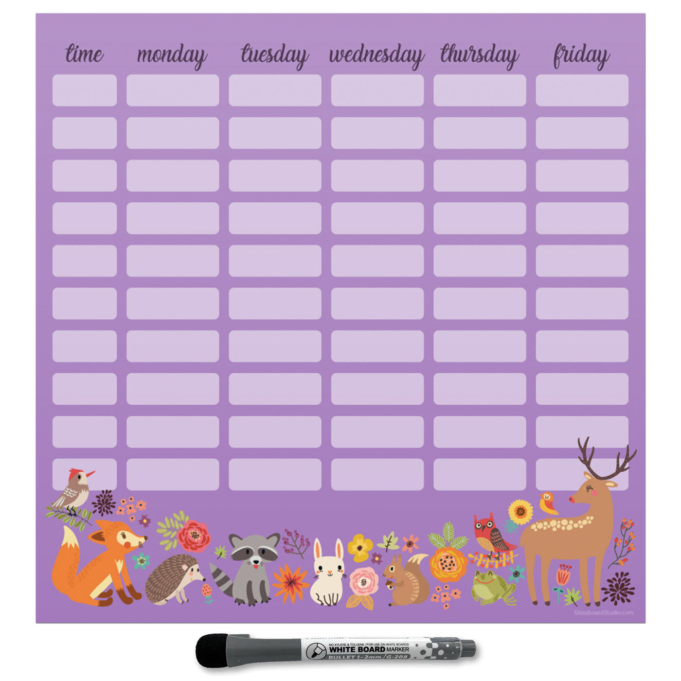 Kids School Schedule Sticker Doodles