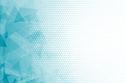 Geometric Blue Glassboard