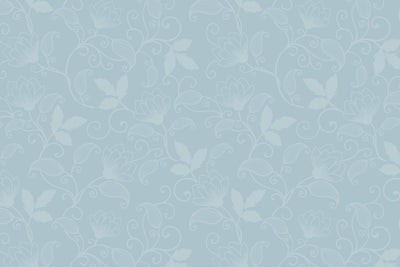 Dusty Blue Floral Glassboard
