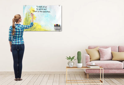 Watercolor Daffodil Glassboard