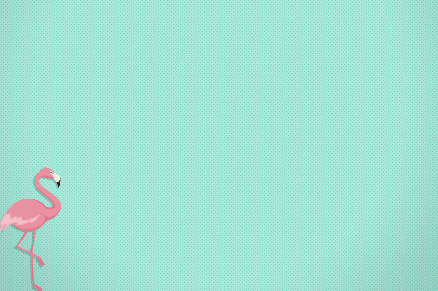 Flamingo on Teal Glassboard