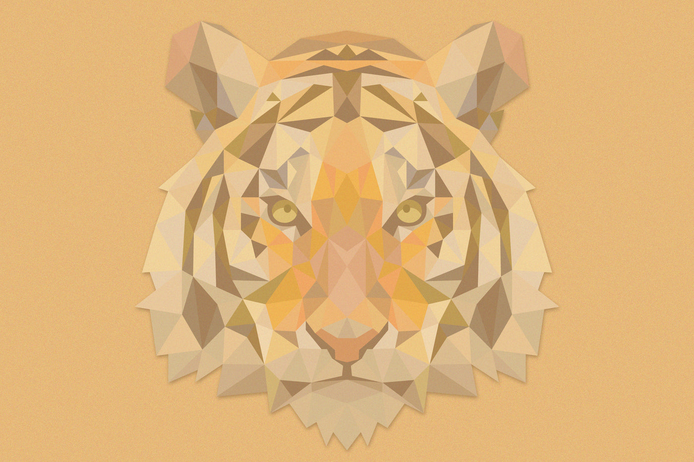 Geometric Tiger Glassboard