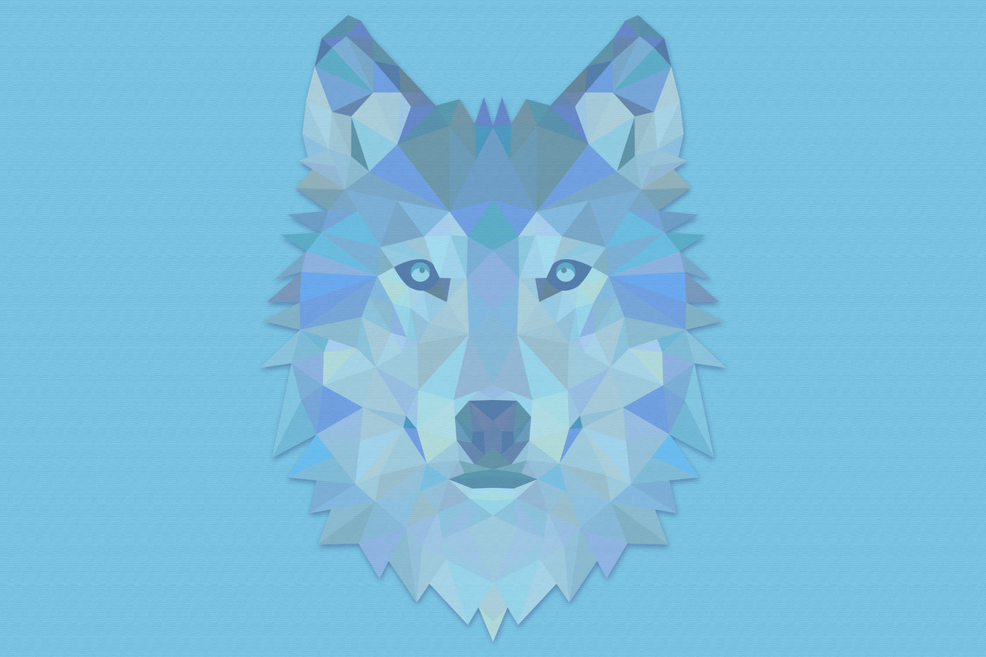 Geometric Wolf Glassboard