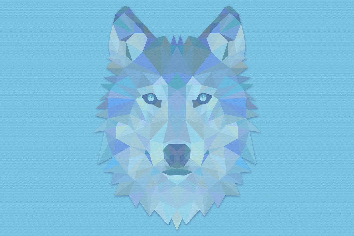 Geometric Wolf Glassboard