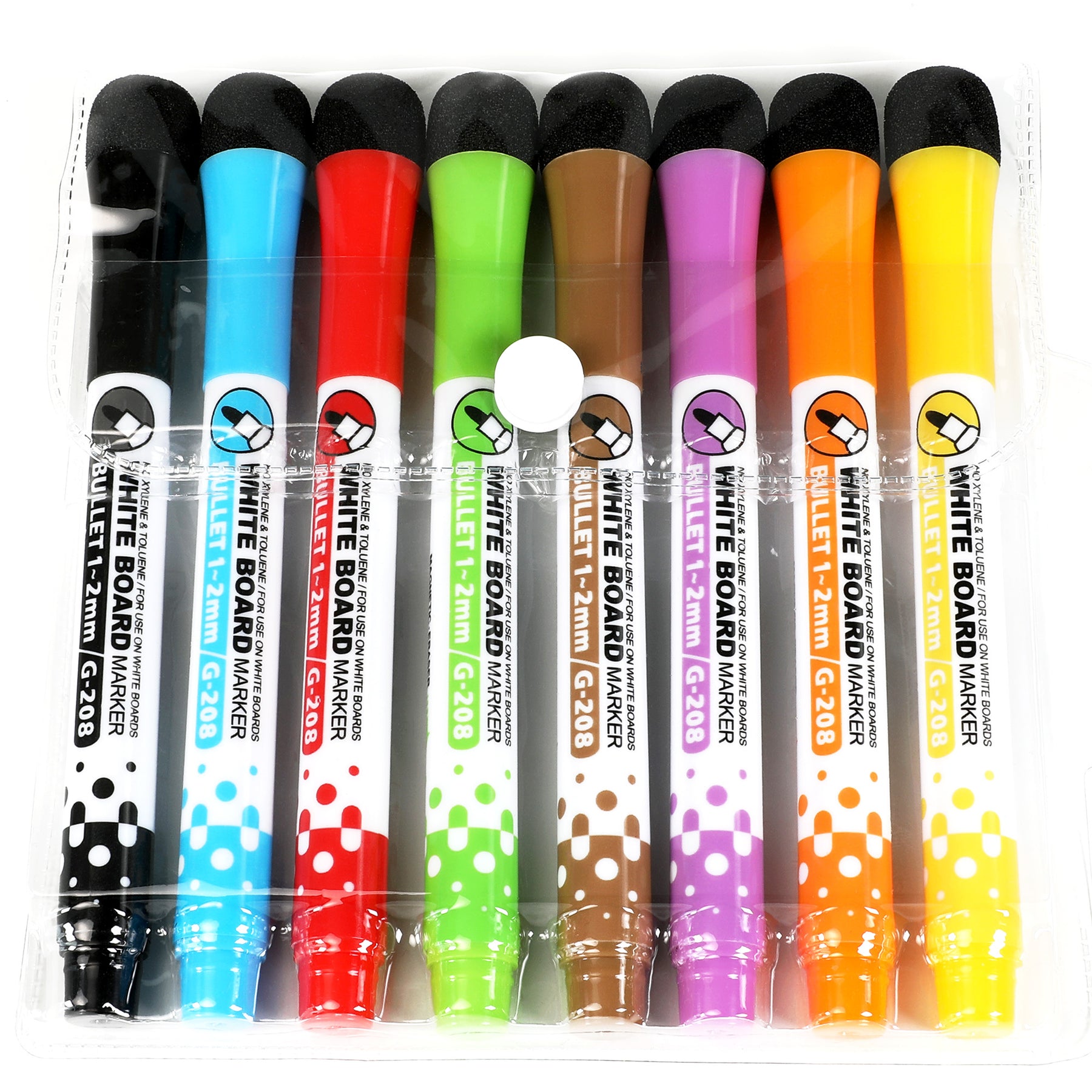 8 Pack Whiteboard Markers, Dry or Wet Erase, Erasable Pens 