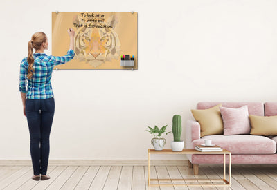Geometric Tiger Glassboard