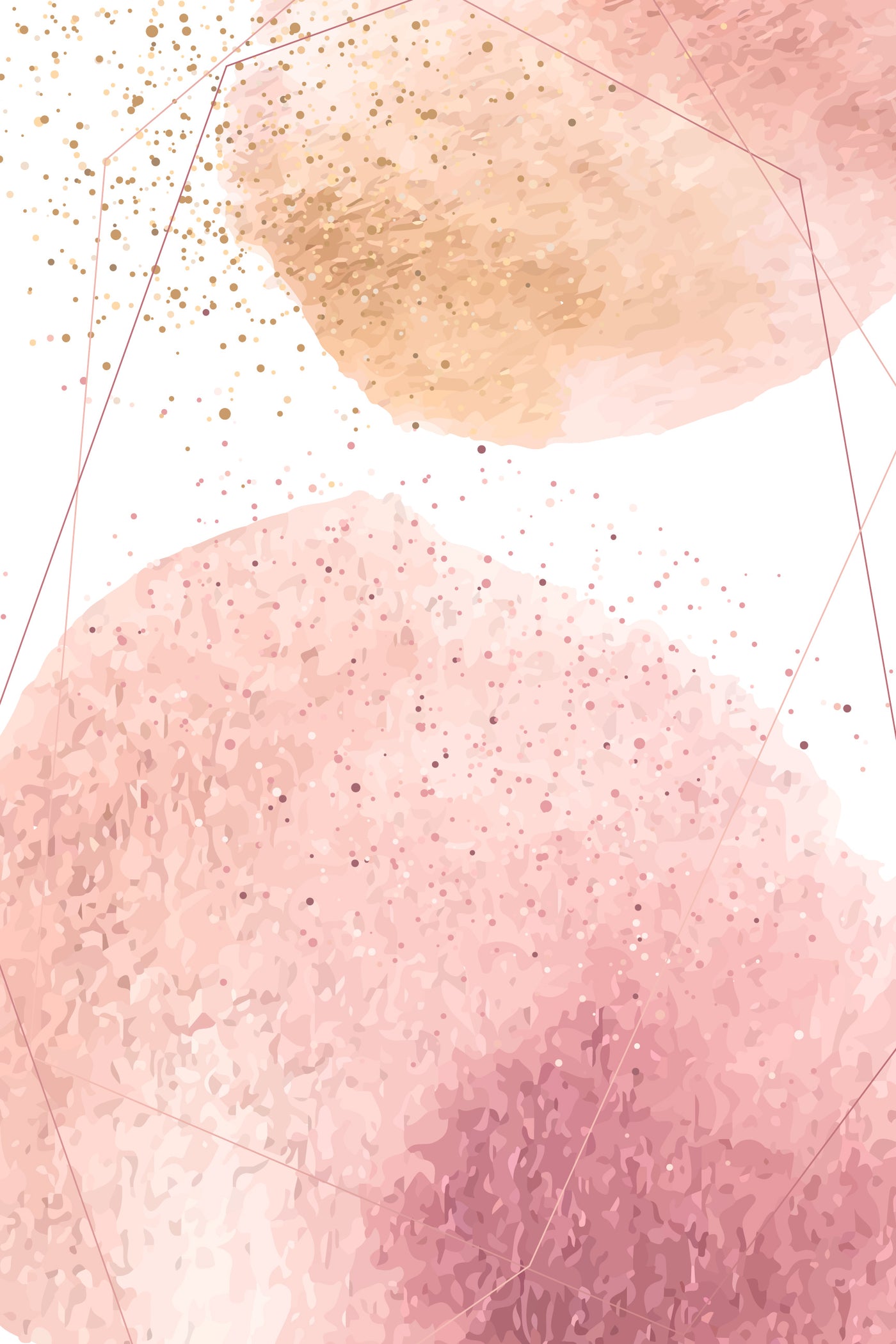 Pink Abstract Watercolor Glassboard
