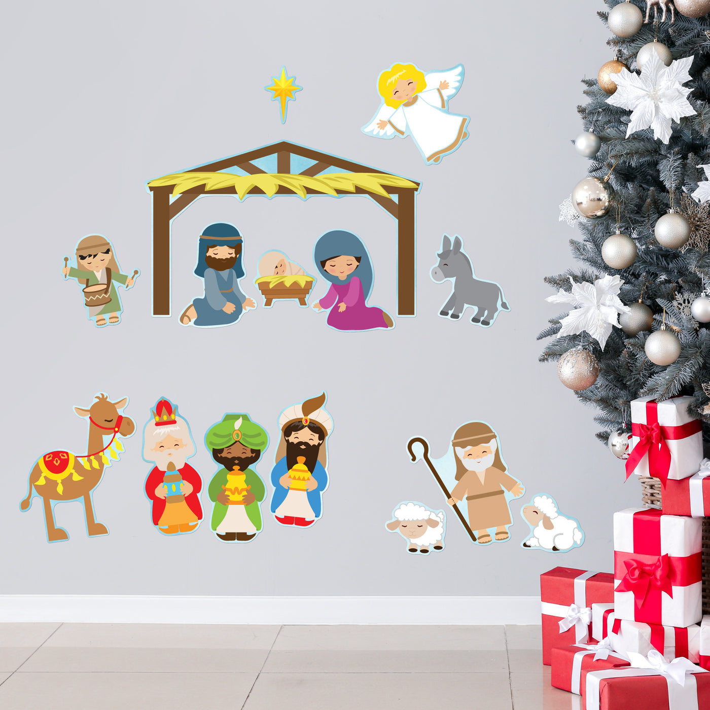 Nativity Christmas Sticker Oodle